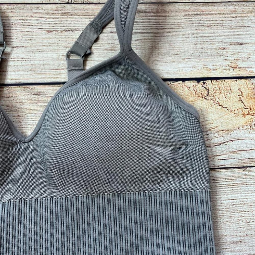 Everyday Seamless Gray Bralette - Soft Supportive Sleep & Lounge Bra - Picture 4 of 9